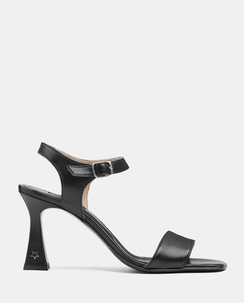 sandalias con tacón alto negras para mujer