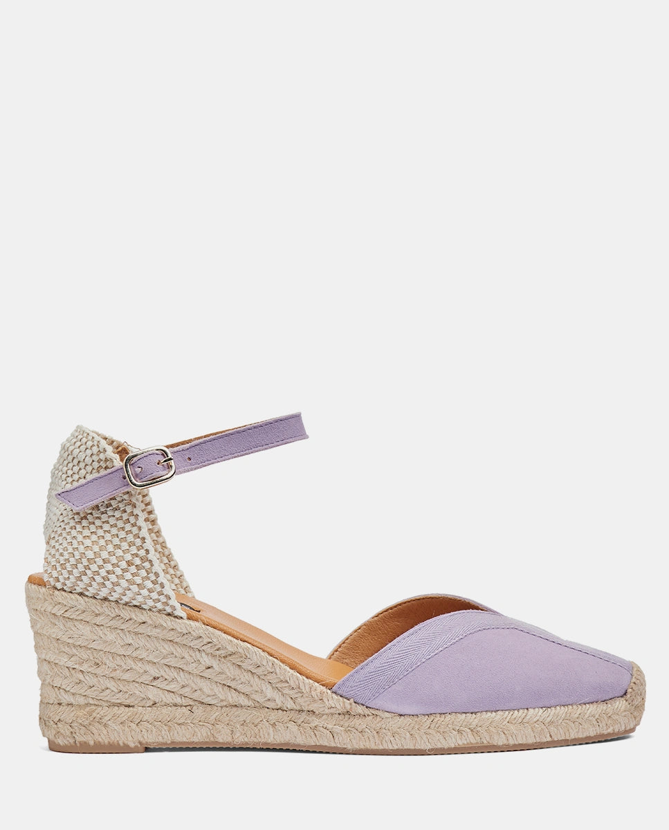cuña alpargata color lila para mujer