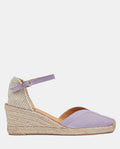 cuña alpargata color lila para mujer