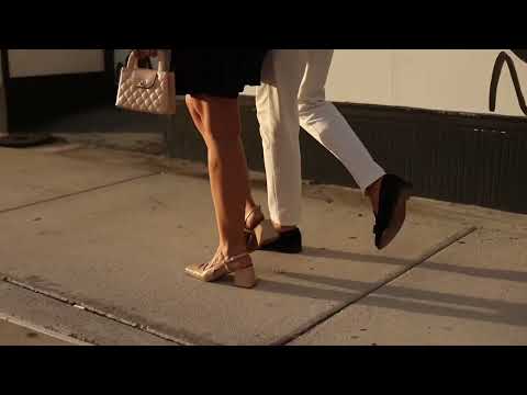 zapatos nude destalonados con tacón para mujer